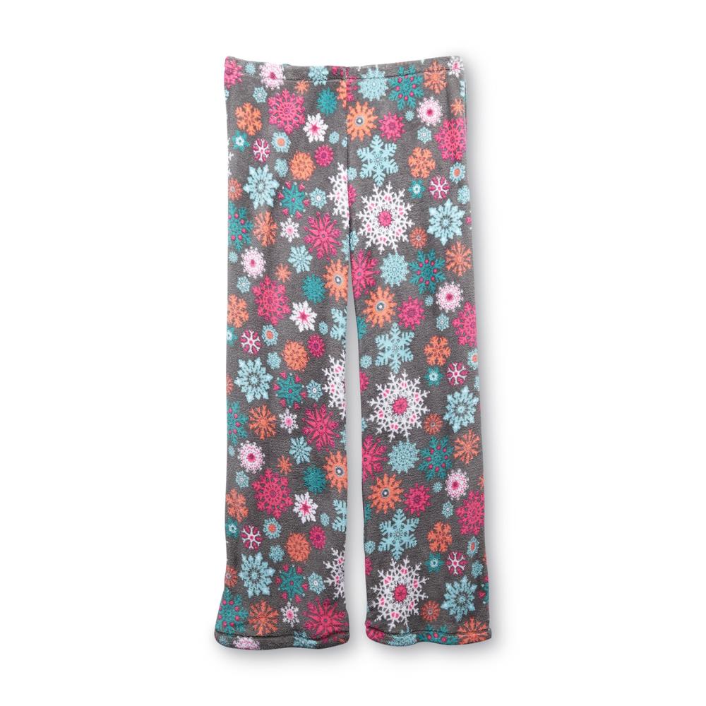 Joe Boxer Women's Pajama Top  Printed Fleece Pants & Slippers - BRRR