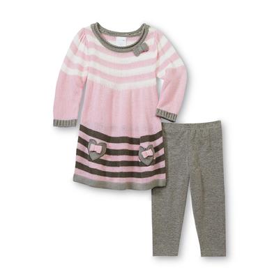 WonderKids Infant Girl's Sweater & Leggings - Heart