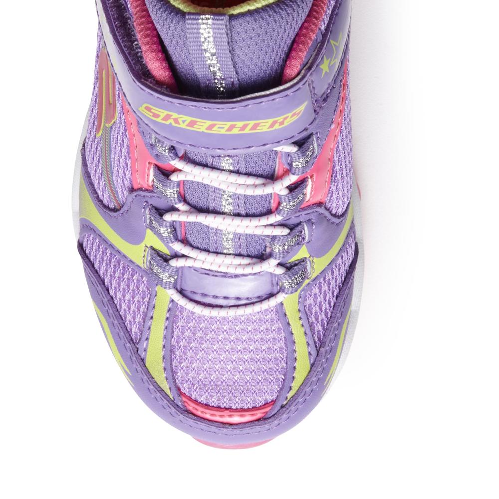 Skechers Girl's SKECH-AIR Memory Foam Purple/Pink Athletic Shoe