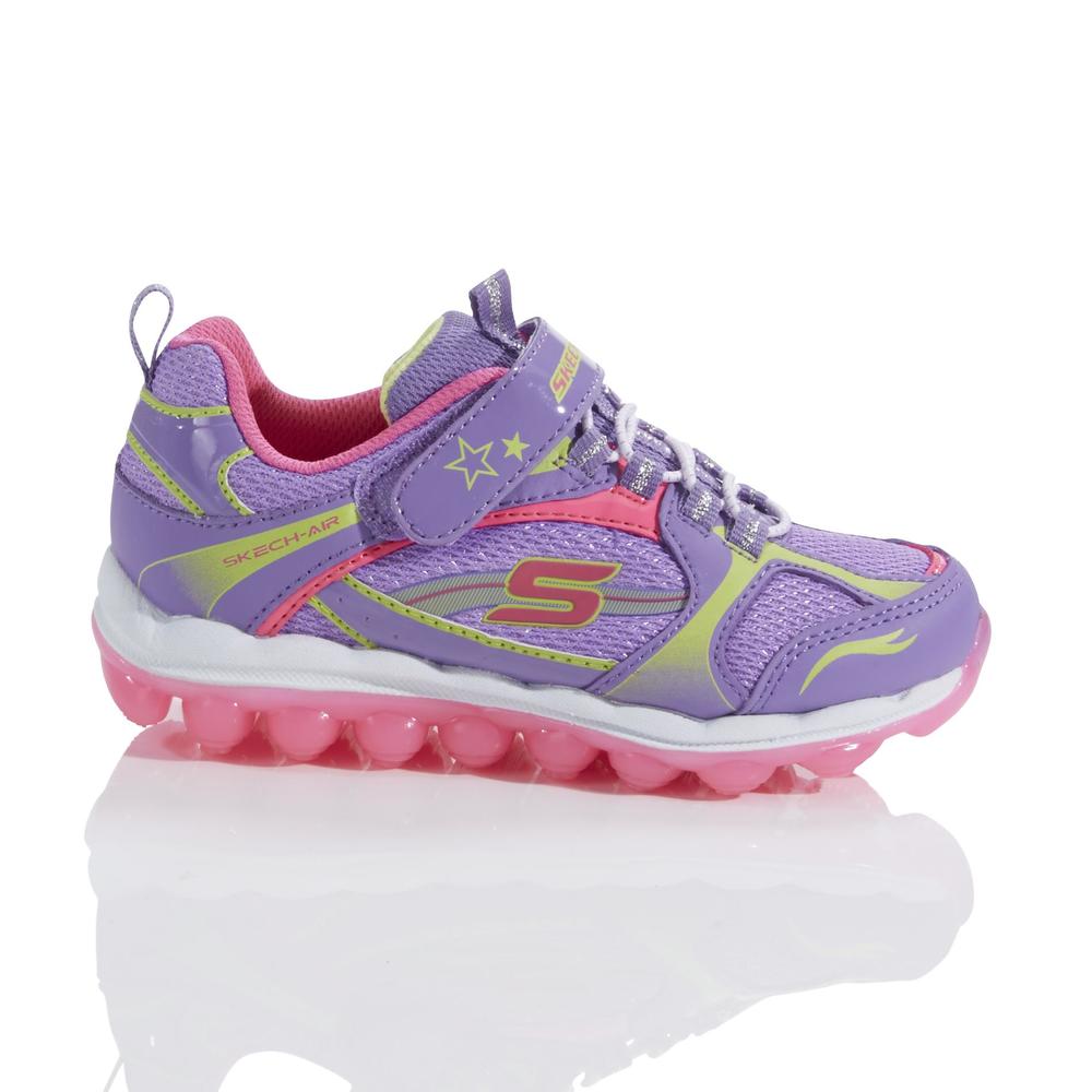 Skechers Girl's SKECH-AIR Memory Foam Purple/Pink Athletic Shoe