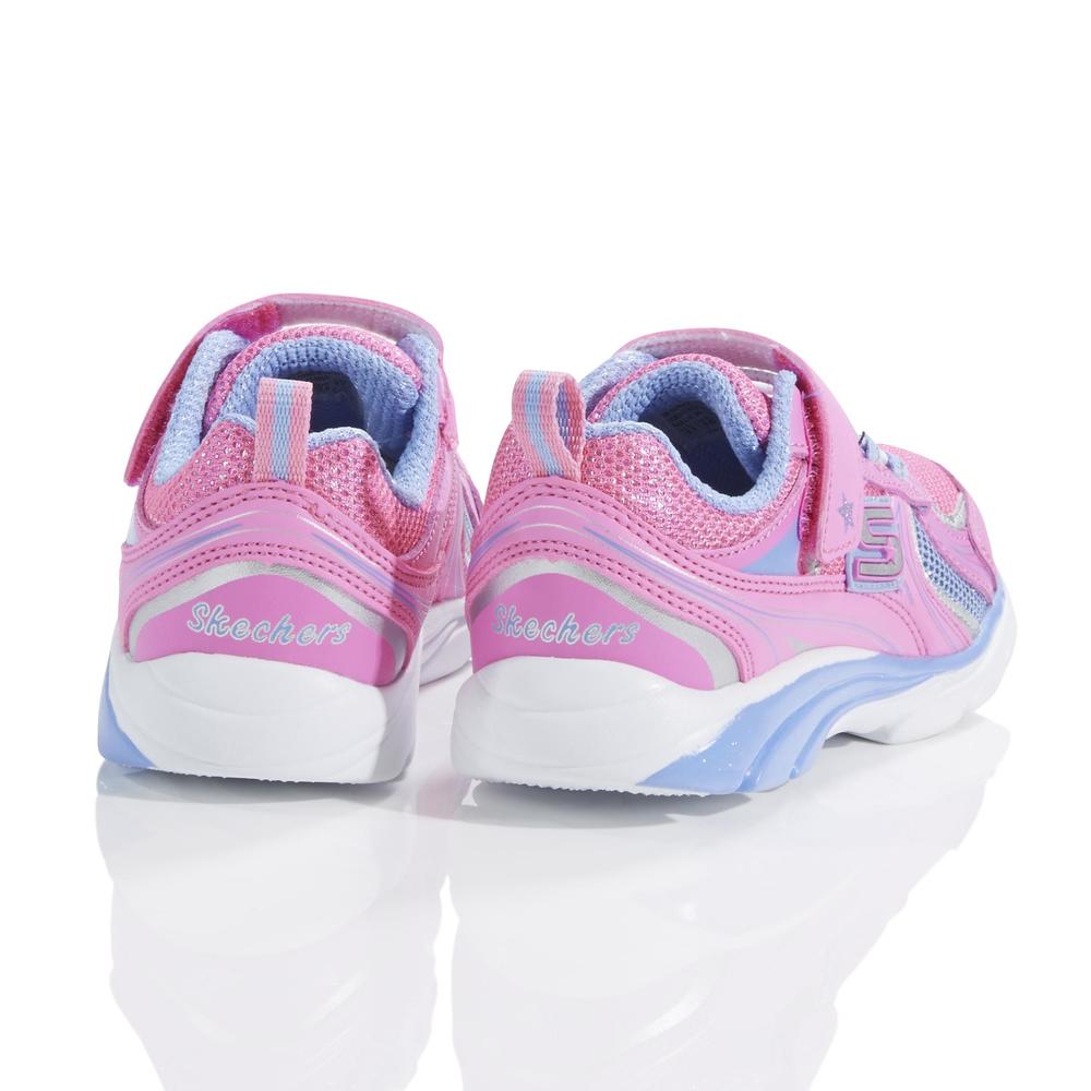 Skechers Girl's Blingers Pink/Multicolor Athletic Shoes