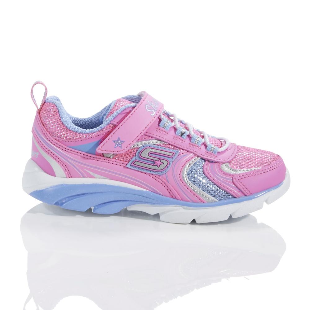 Skechers Girl's Blingers Pink/Multicolor Athletic Shoes