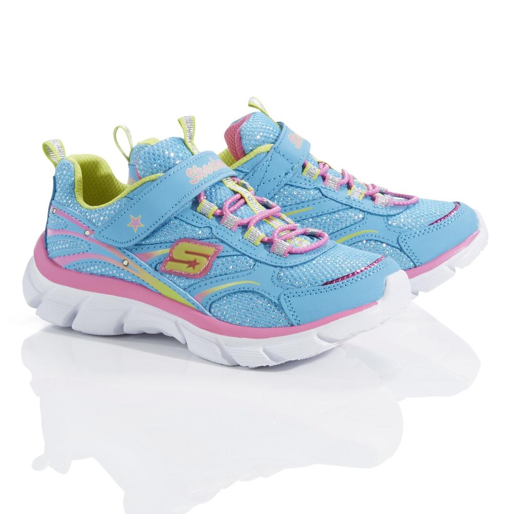 Skechers Girl's Lite Dreamz II Turquoise/Multi Athletic Shoe