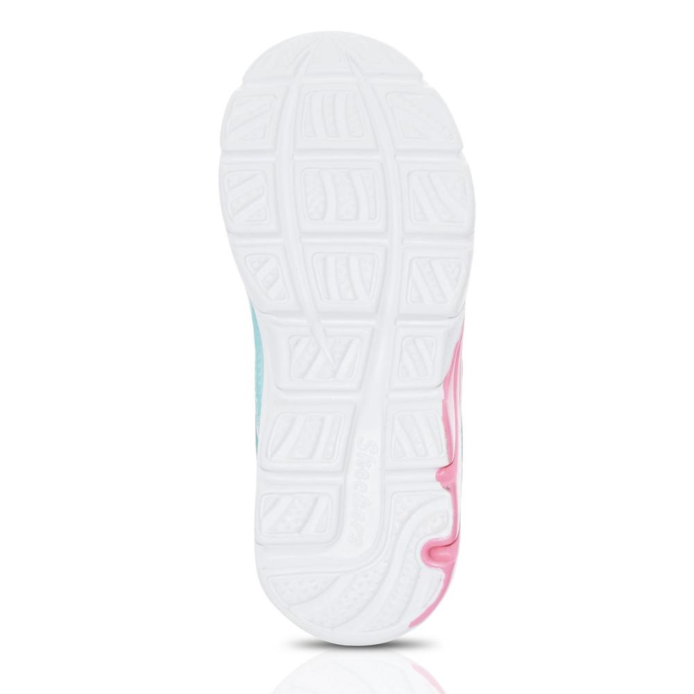 Skechers Girl's Blingers Turquoise/Pink Athletic Shoe