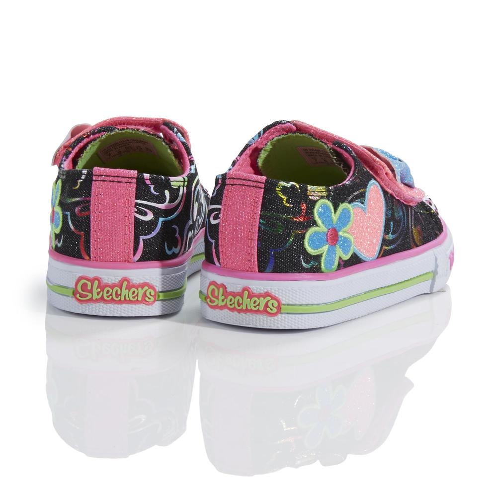 Skechers Toddler Girl's Twinkle Toes Double Adore Multicolor Light-Up Sneaker