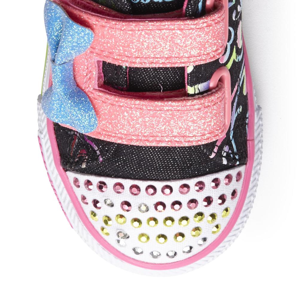 Skechers Toddler Girl's Twinkle Toes Double Adore Multicolor Light-Up Sneaker