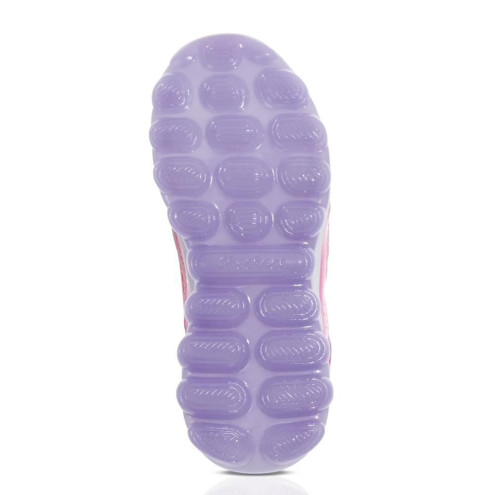 Skechers Girl's SKECH-AIR Memory Foam Pink/Purple Athletic Shoe