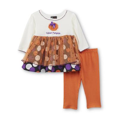Holiday Editions Newborn Girl's Halloween Tunic & Leggings - Cutest Pumpkin