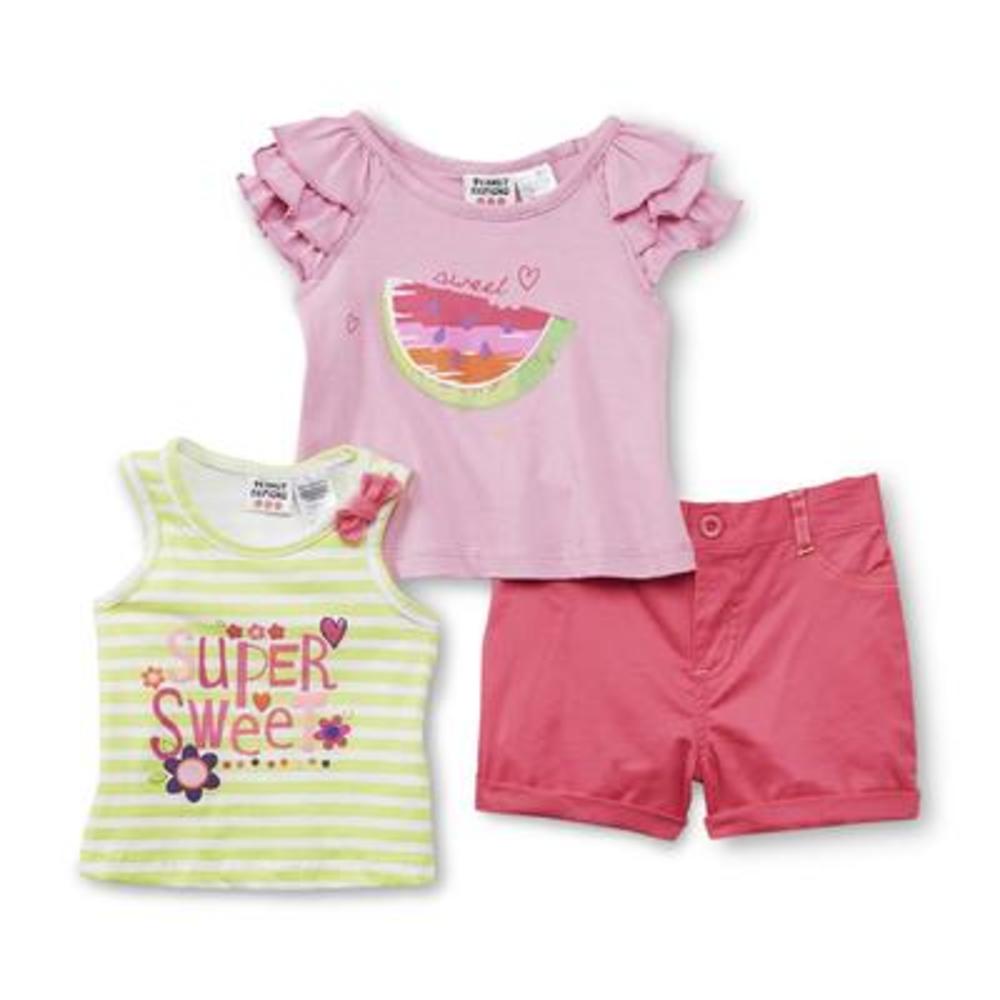 Peanut Buttons Infant & Toddler Girl's Top  Tank Top & Shorts - Sweet