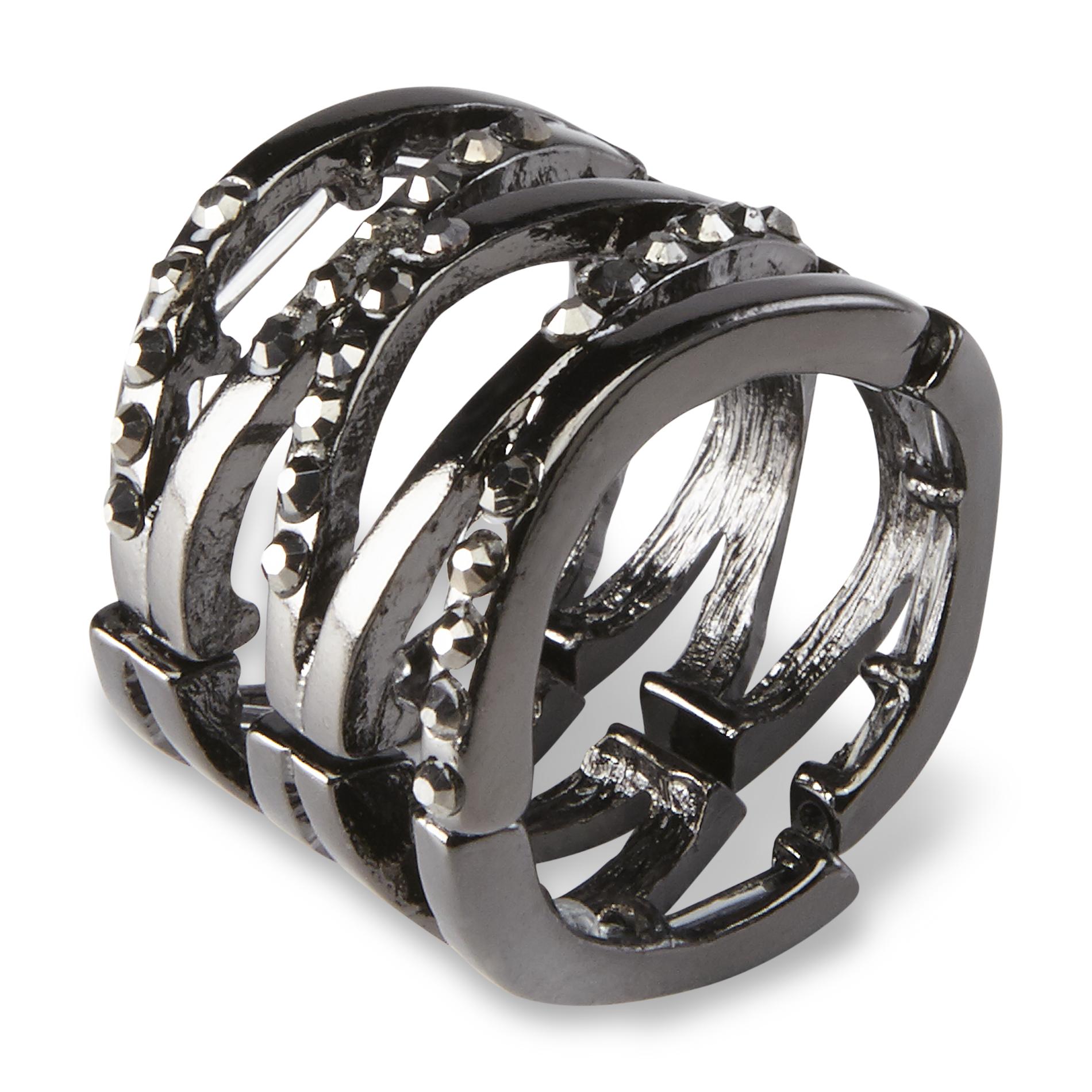 Attention Women's Jeweled Stretch Ring