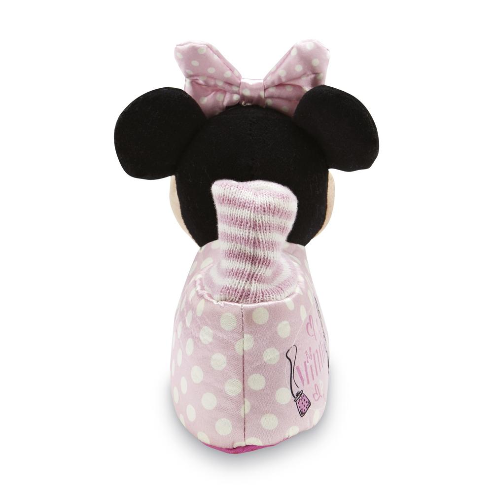 Disney Toddler Girl's Minnie Mouse Slipper -  Pink Polka Dots