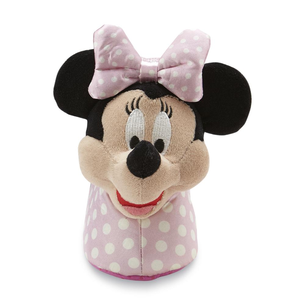 Disney Toddler Girl's Minnie Mouse Slipper -  Pink Polka Dots