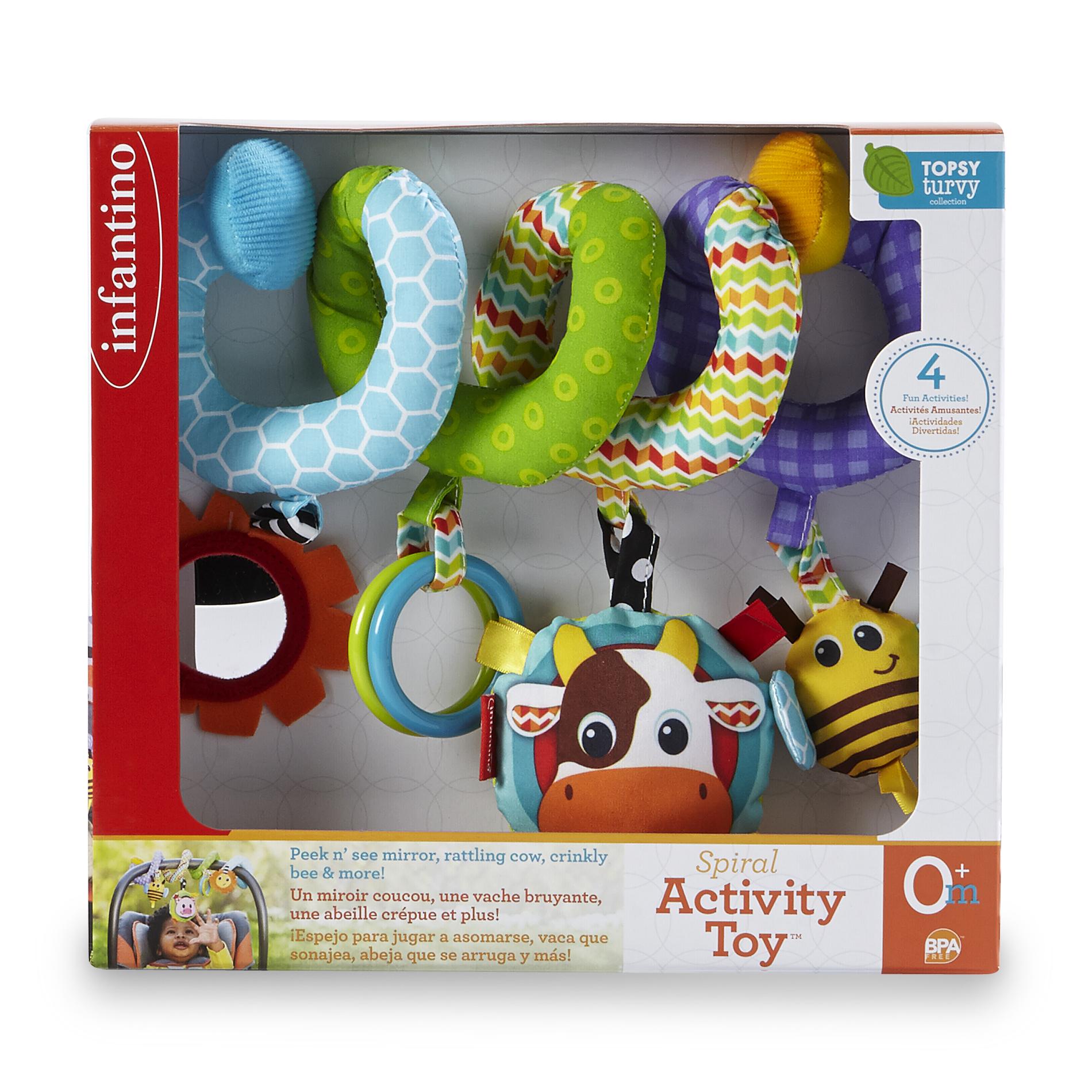 Infantino Infant Boy's Topsy Turvy Collection Spiral Activity Toy