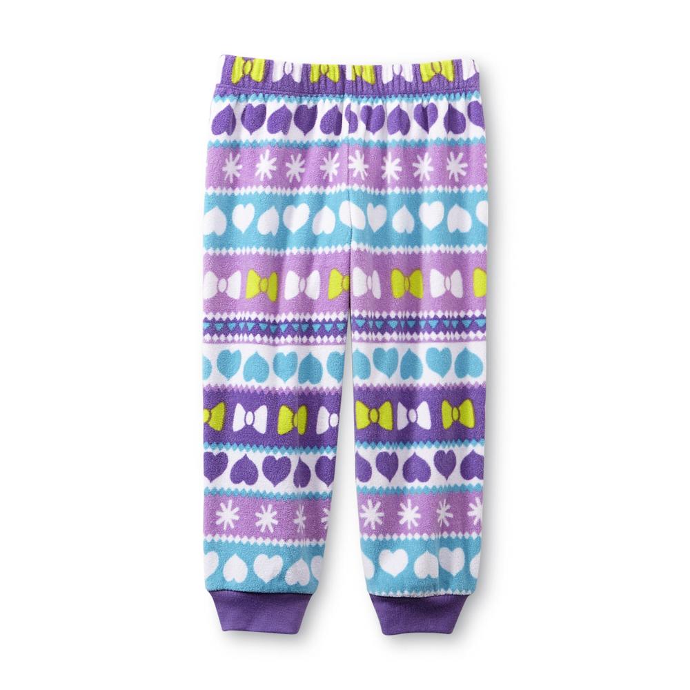 Joe Boxer Toddler Girl's Microfleece Pajama Top & Pants - Penguin