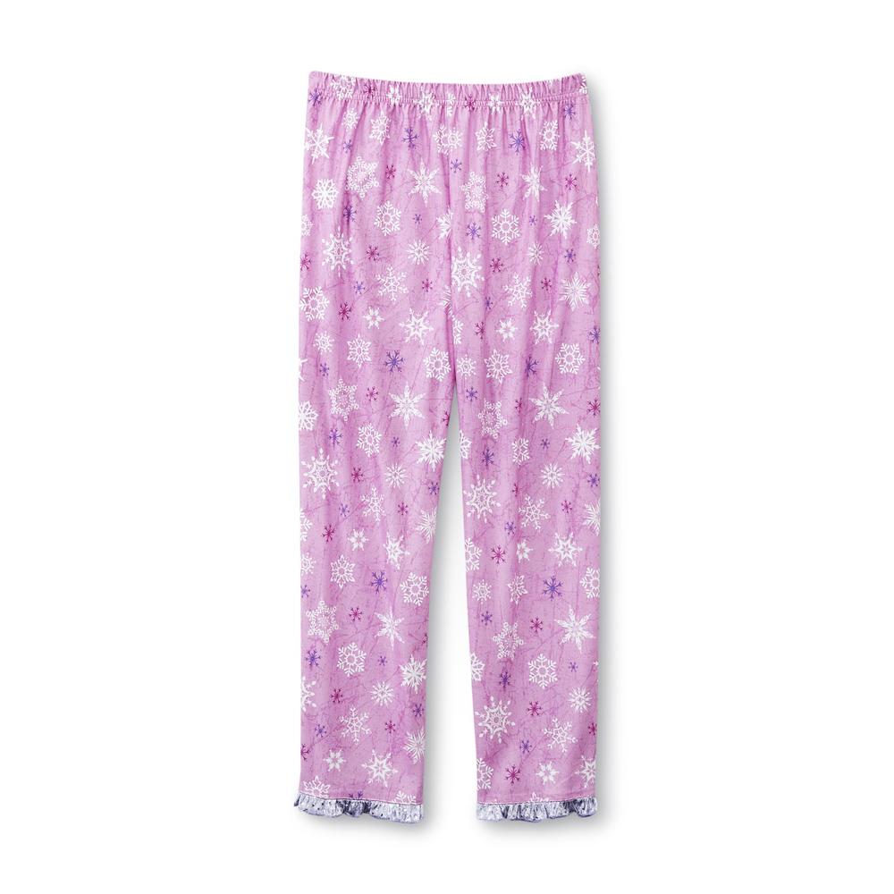 Disney Frozen Girl's Pajama Top & Pants - Anna  Elsa  Olaf & Sven
