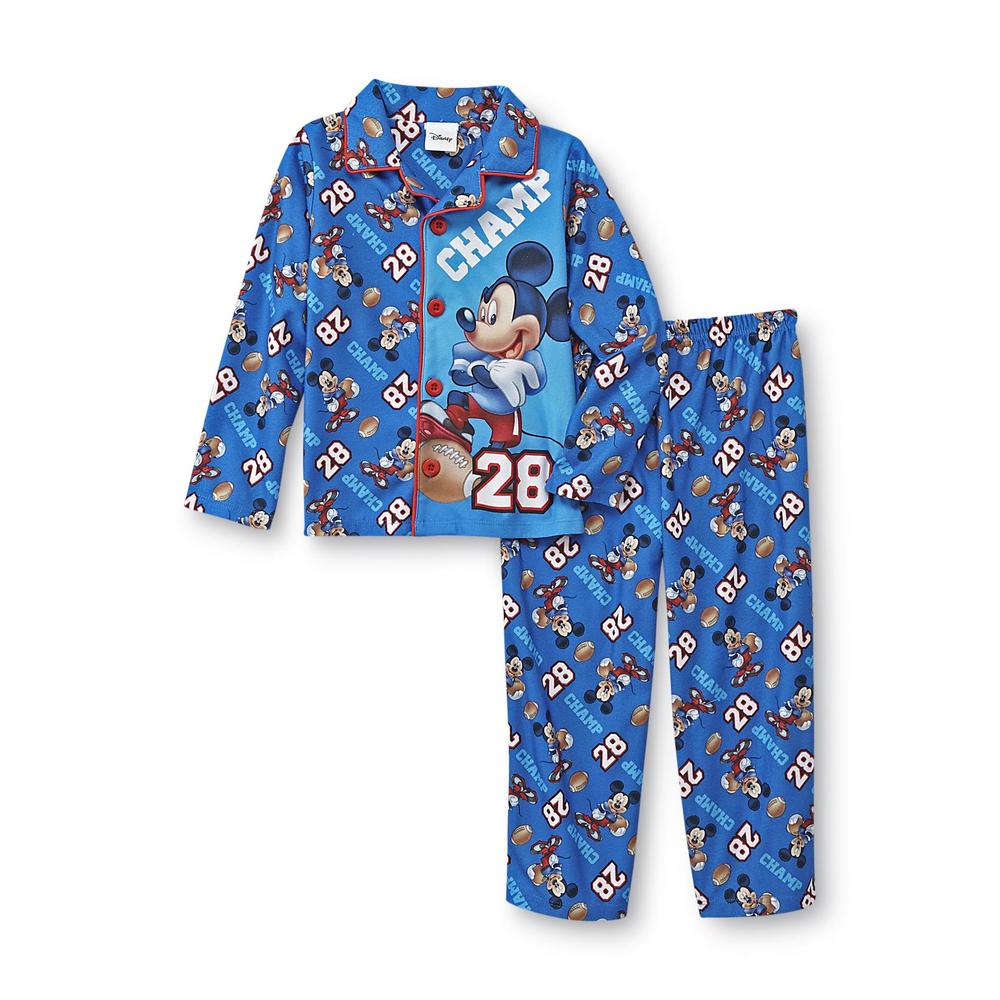 Disney Mickey Mouse Infant & Toddler Boy's Pajama Shirt & Pants - Football