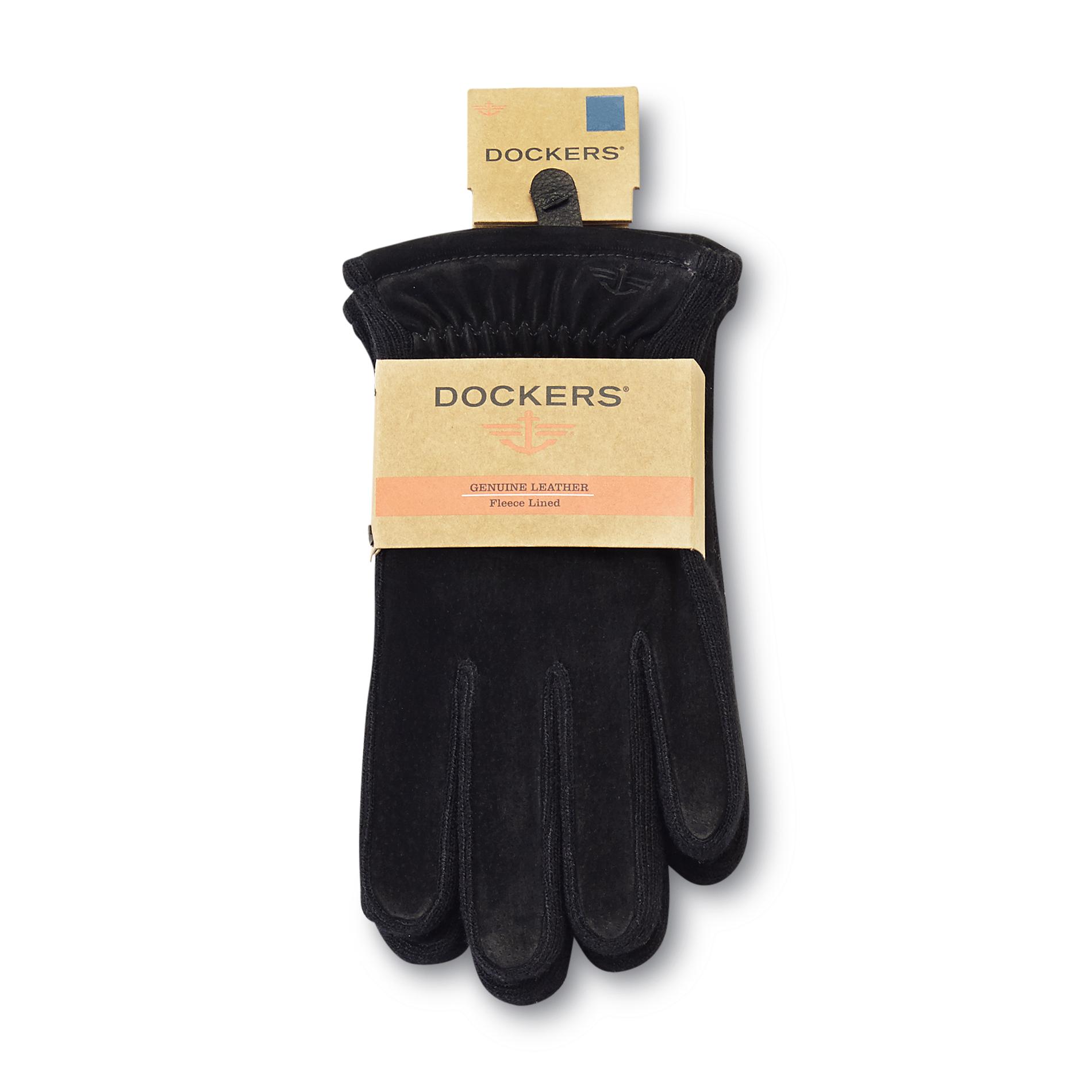 Dockers Men's Fleece-Lined Suede Gloves