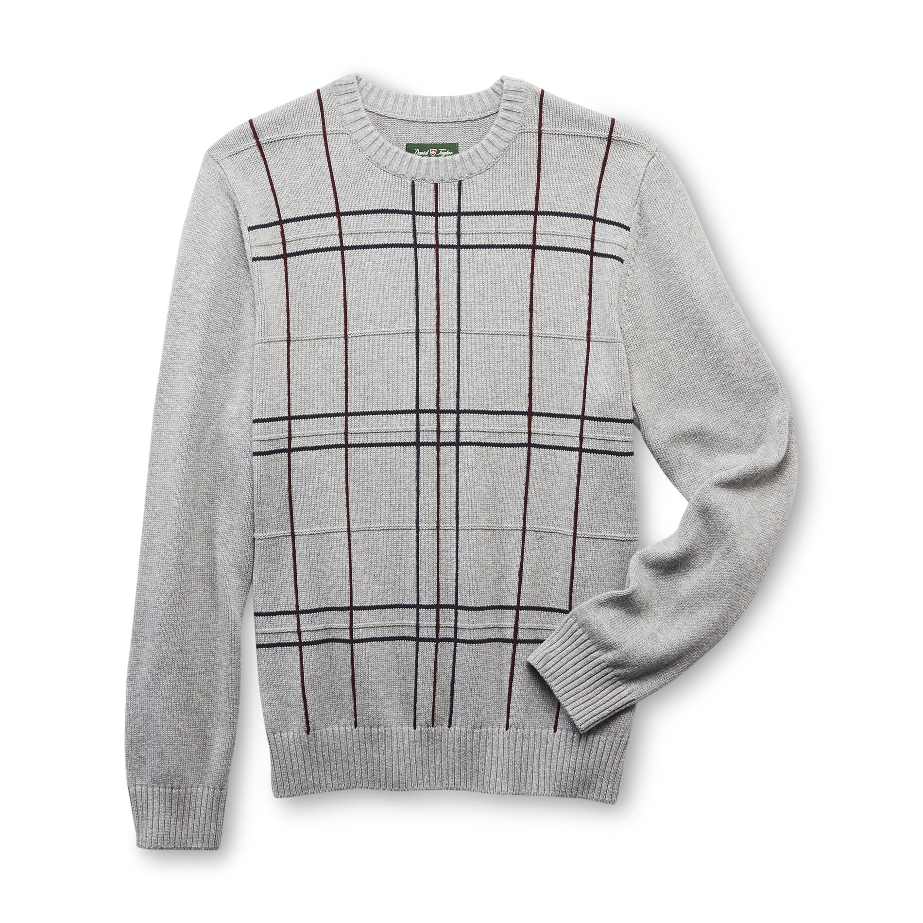 David Taylor Collection Men's Sweater - Windowpane