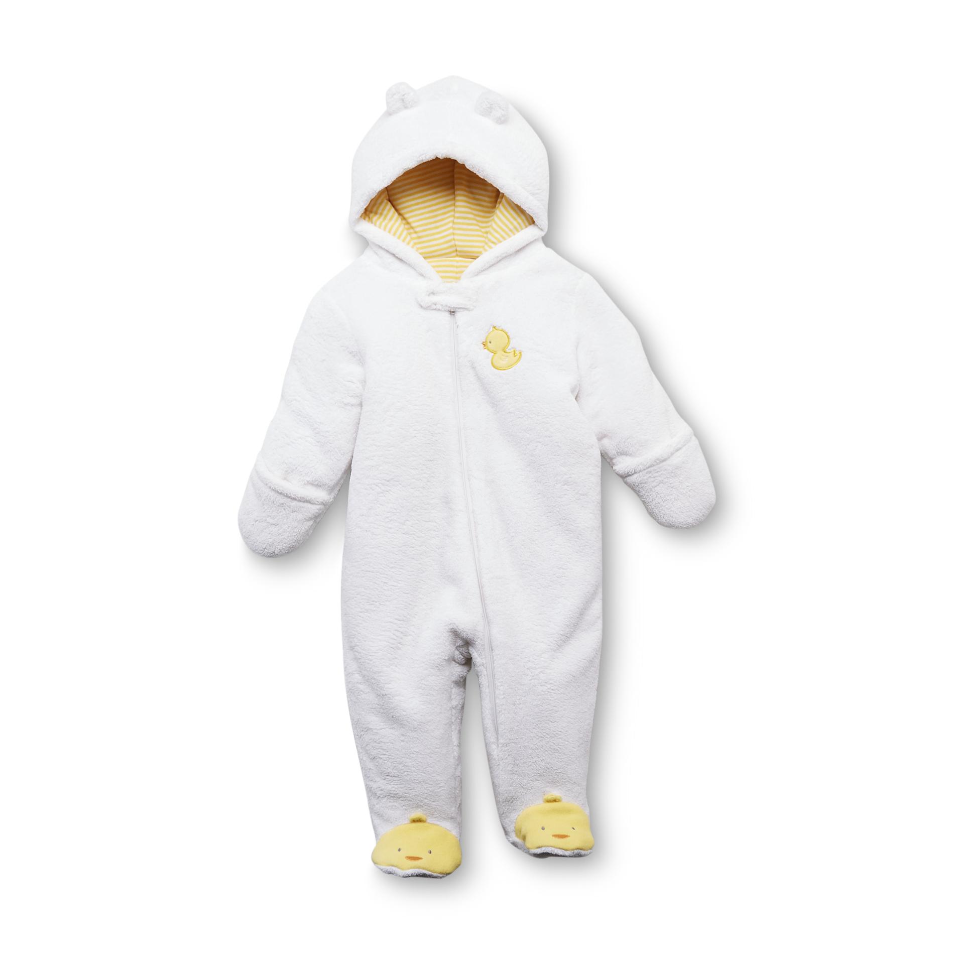 Little Wonders Newborn Boy's Hooded Pram Suit - Duck