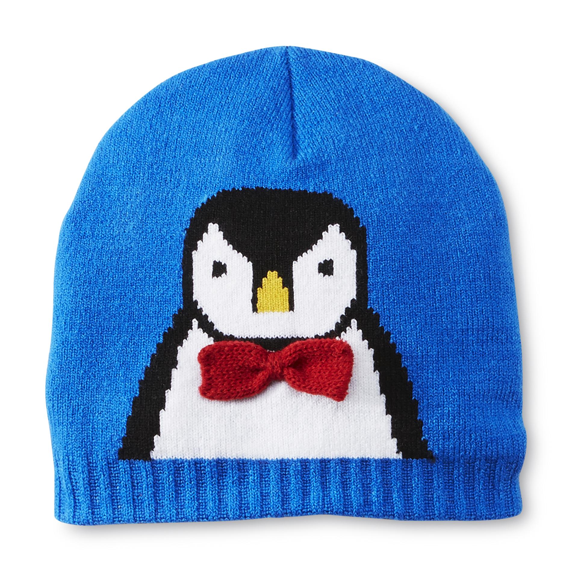 Joe Boxer Women's Knit Critter Hat - Penguin