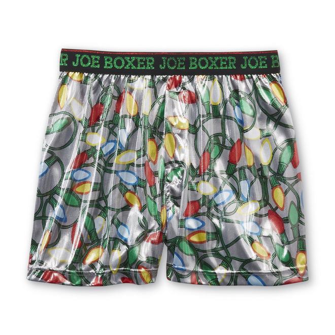 Joe Boxer Men's Christmas Lame Boxers Lights