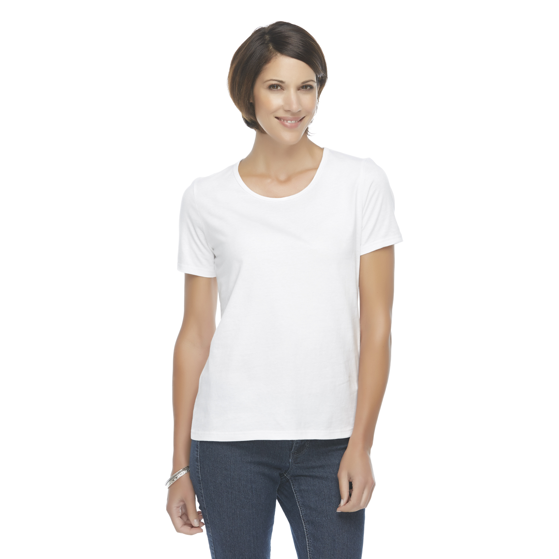 UPC 650613663248 - Basic Editions Women's Scoop Neck T Shirt - FIVE Y ...