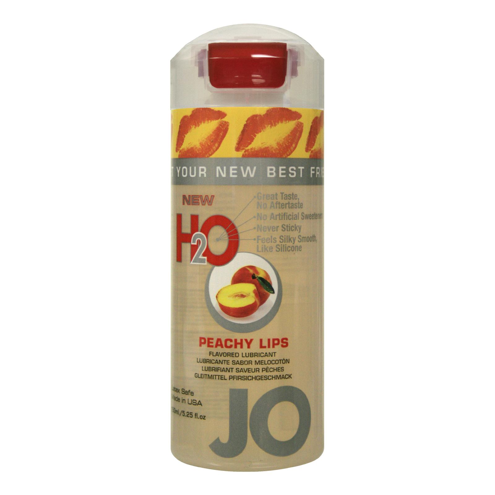 System Jo Flavored Water Based Lubricant Peachy Lips 5.25 Ounces