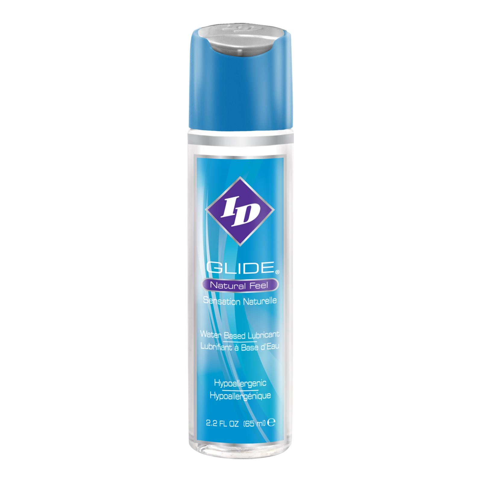 ID Lubricants Glide Natural Feel Water Based Lubricant Hypoallergenic 2.2 Ounces
