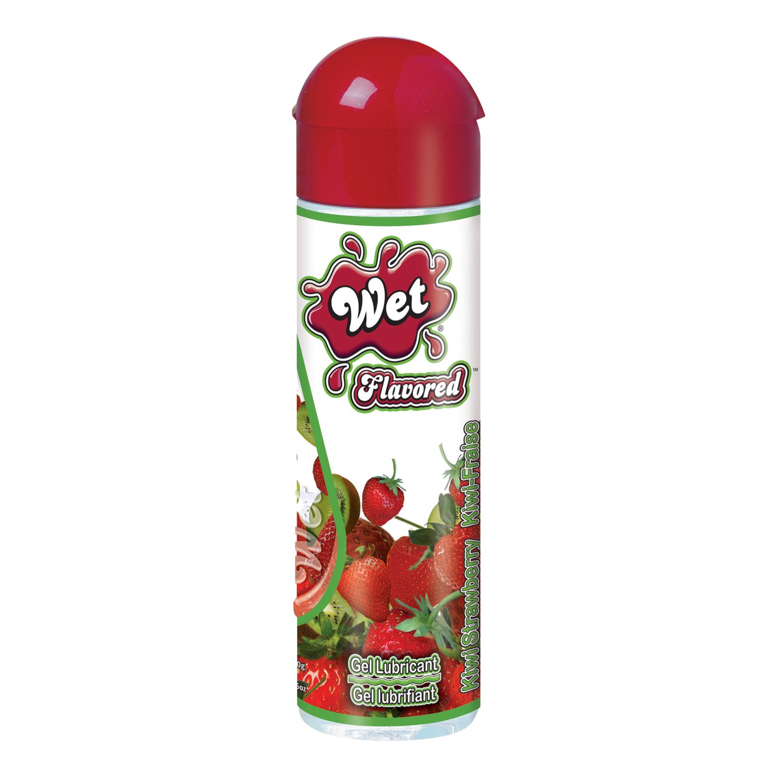 Wet Flavored Gel Lubricant Kiwi Strawberry 3.5 Ounces