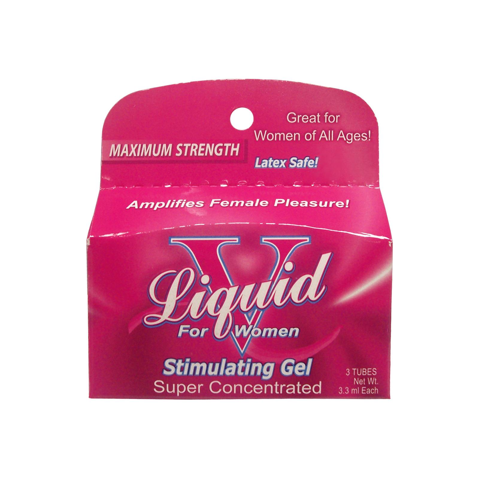 Body Action Products Liquid V Stimulating Gel For Women 3pk Tubes