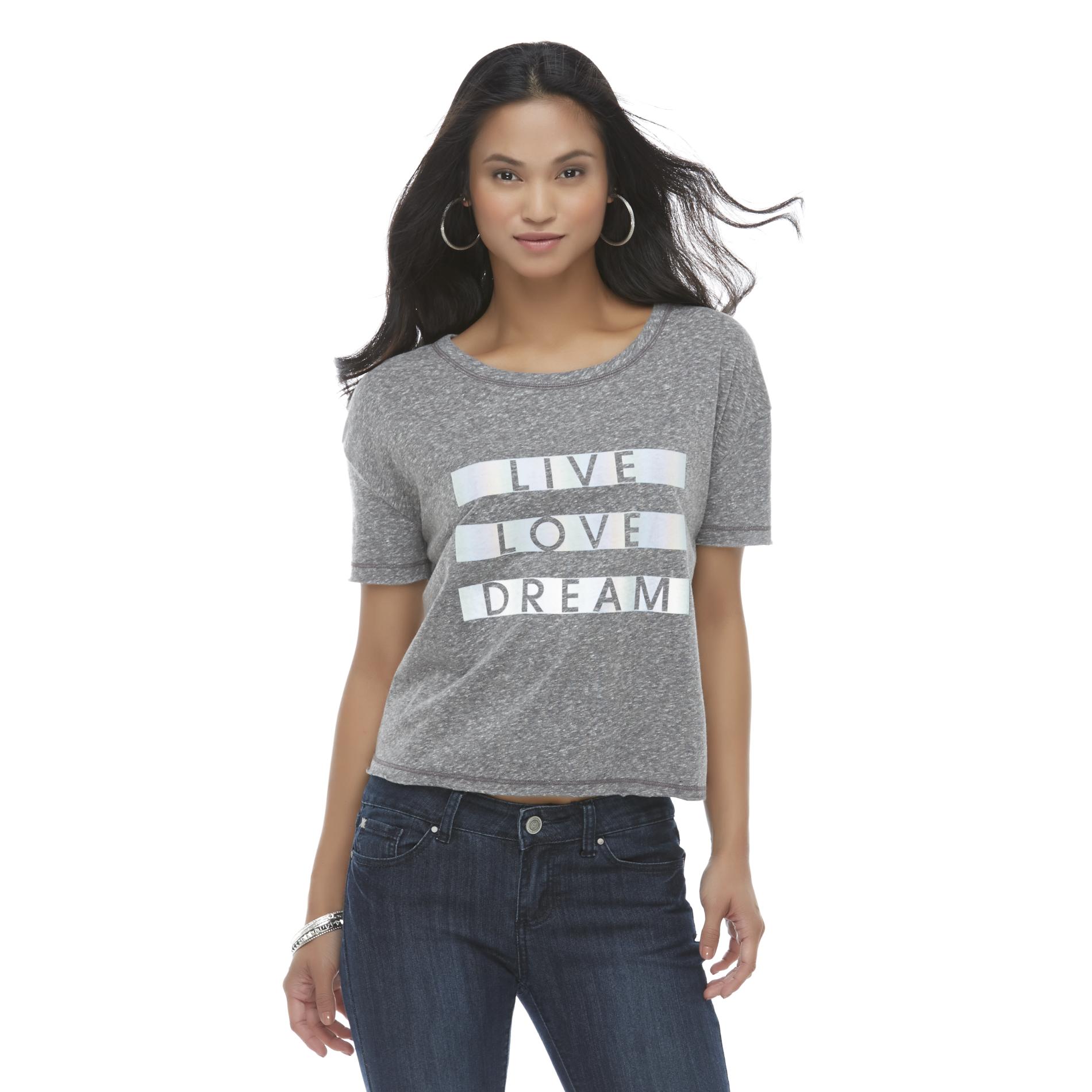 Route 66 Women's Slub Knit Graphic T-Shirt - Live Love Dream