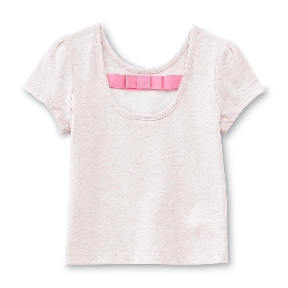 Toughskins Girl's Back-Bow Graphic T-Shirt - Dandelion