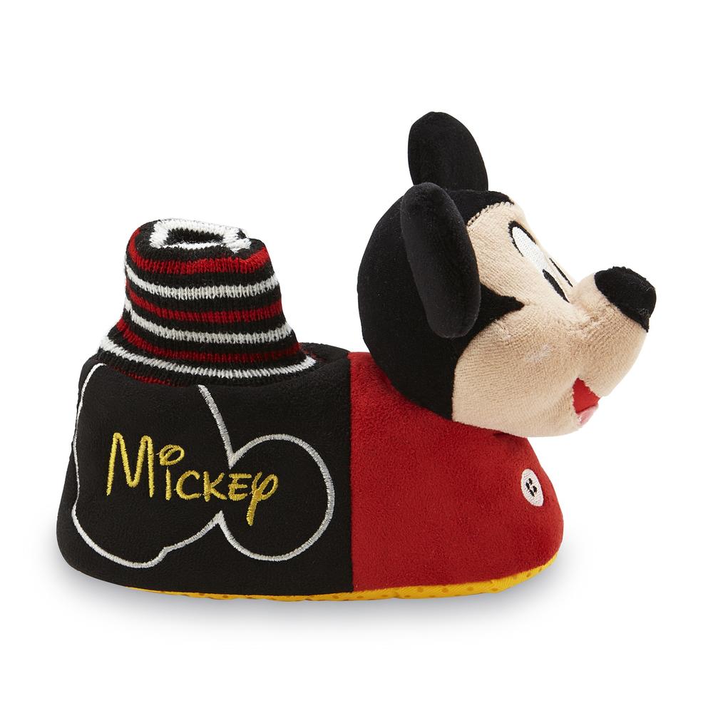 Disney Toddler Boy's Mickey Mouse Slipper - Black/Red