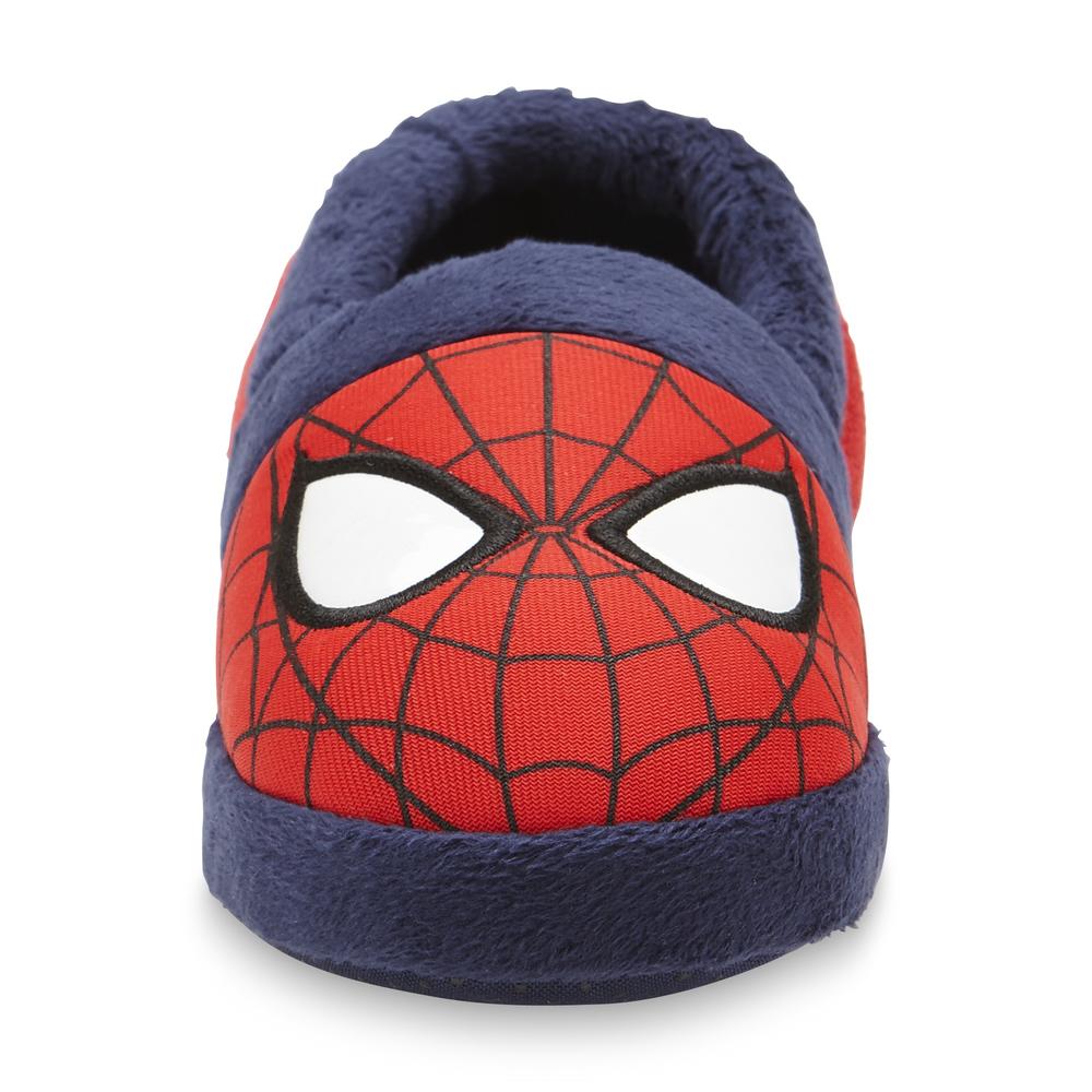 Marvel Spider-Man Boy's Scuff Slipper - Red/Blue