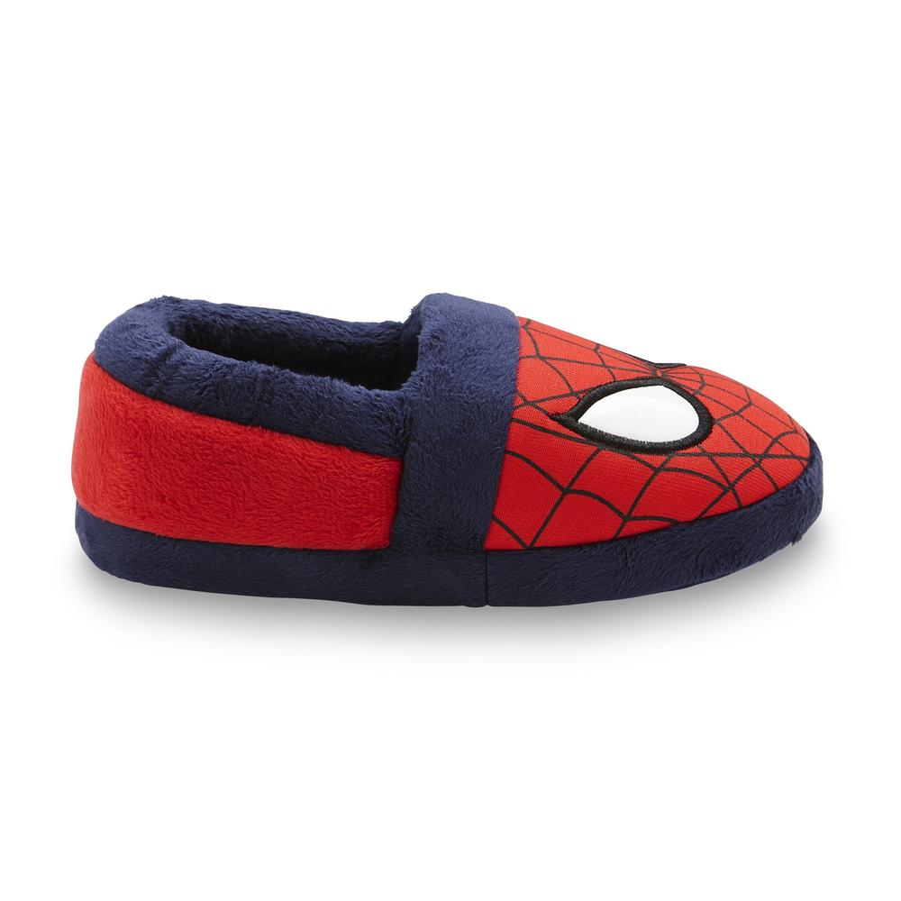 Marvel Spider-Man Boy's Scuff Slipper - Red/Blue