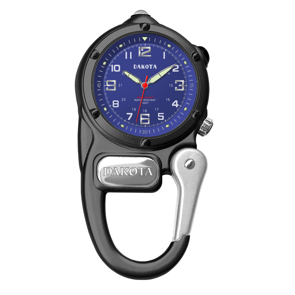 Dakota Watch Company Black Mini Clip Microlight Watch
