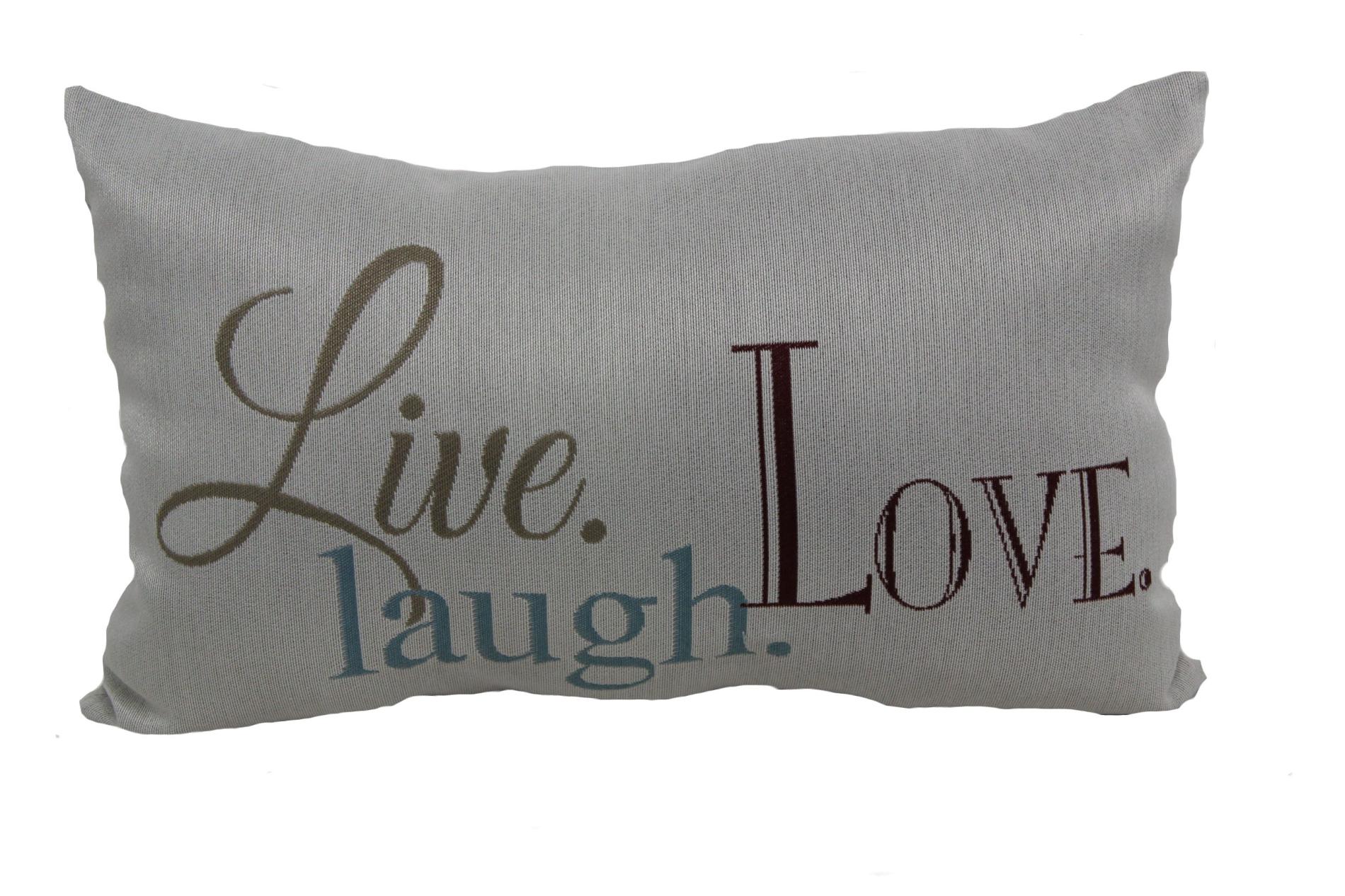 Decorative Throw Pillow - Live  Love  Laugh