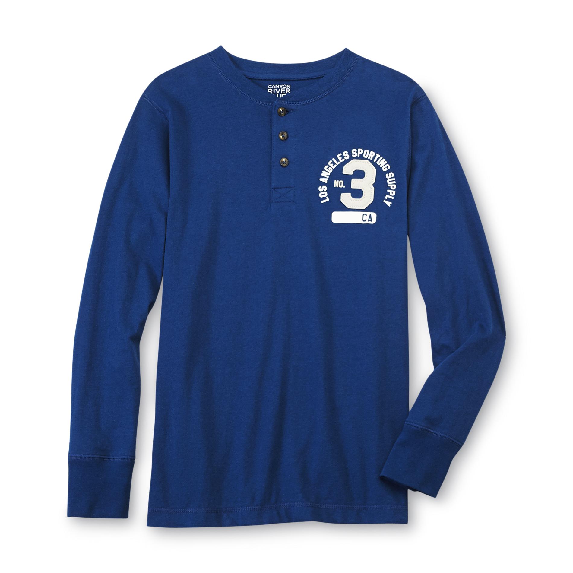 Canyon River Blues Boy's Graphic Henley Shirt - Los Angeles Sporting Supply