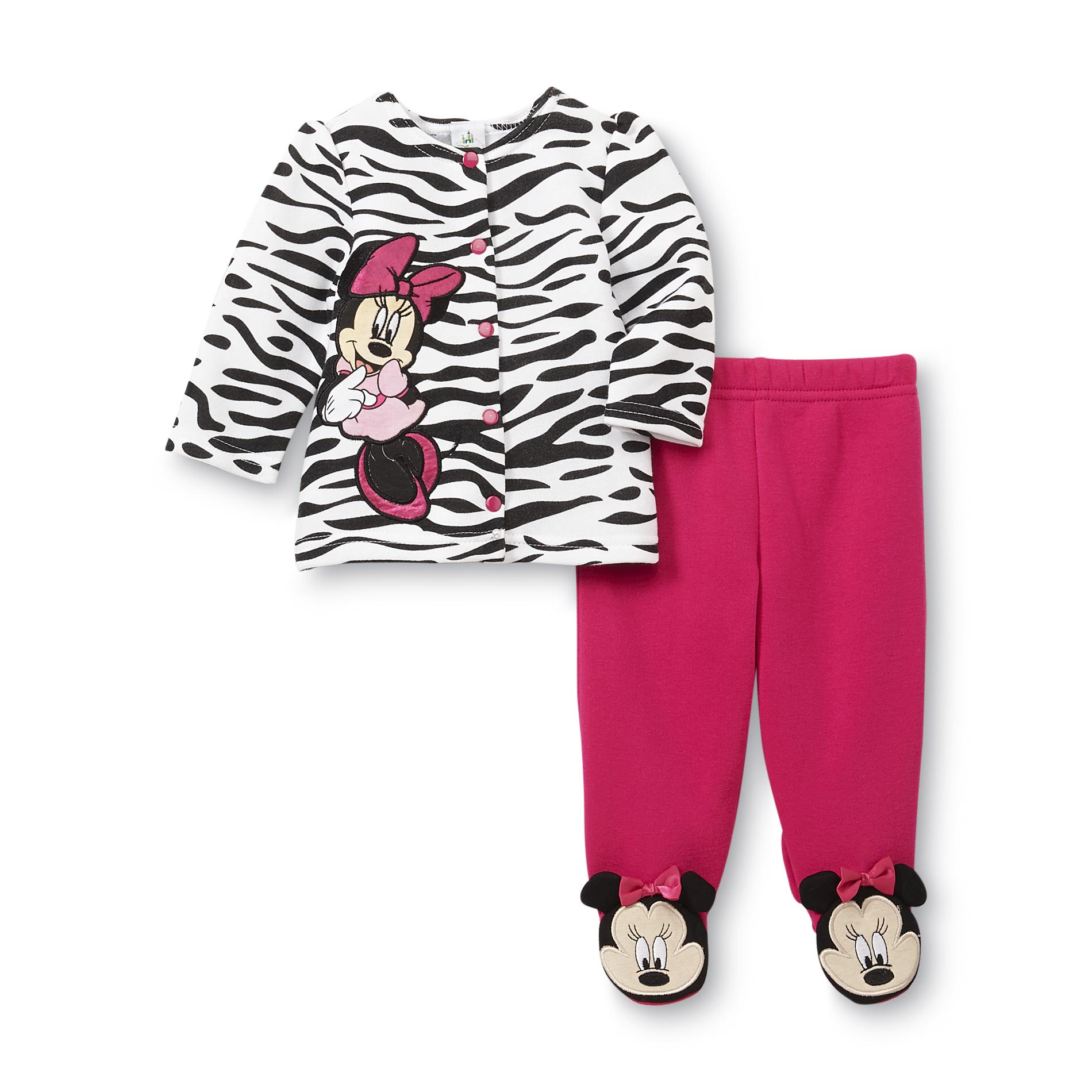 Disney Minnie Mouse Newborn Girl's Jacket & Footed Pants