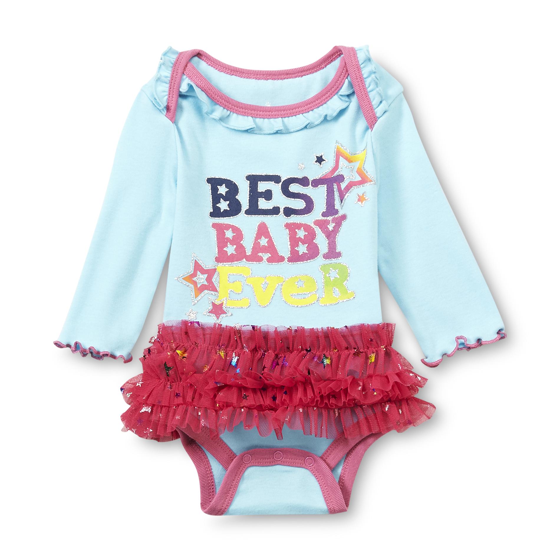 Small Wonders Newborn Girl's Graphic Bodysuit - Best Baby Ever