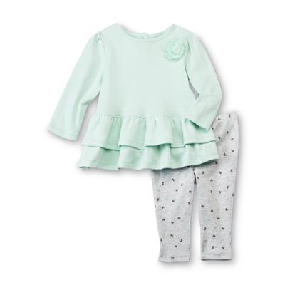 Little Wonders Newborn Girl's Shirt & Leggings - Bows