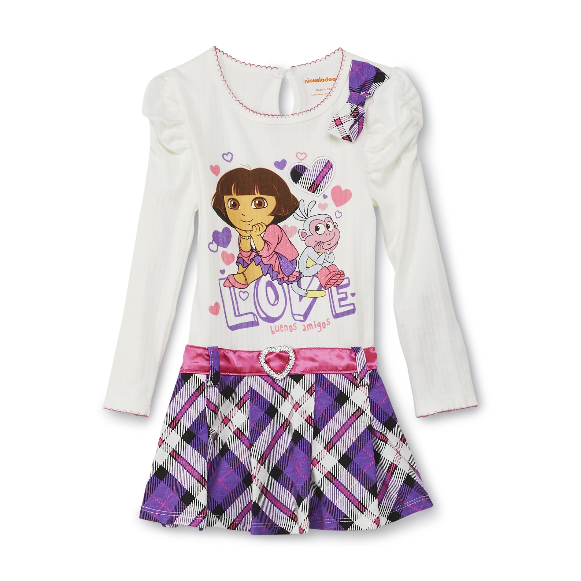 Nickelodeon Dora The Explorer Toddler Girl's Dress - Love