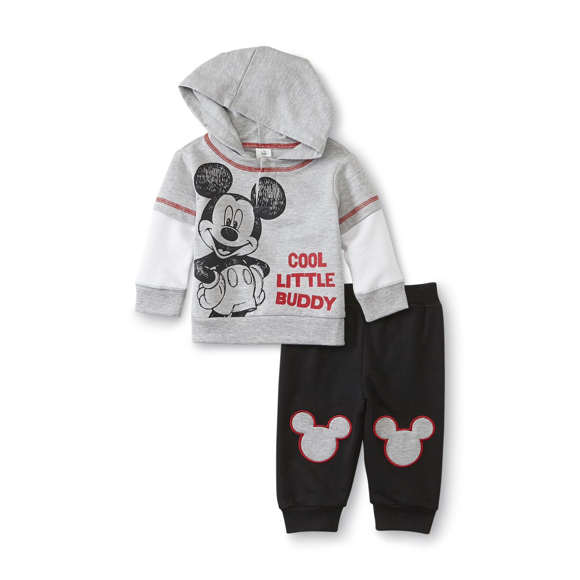 Disney Mickey Mouse Newborn Boy's Hoodie & Sweatpants