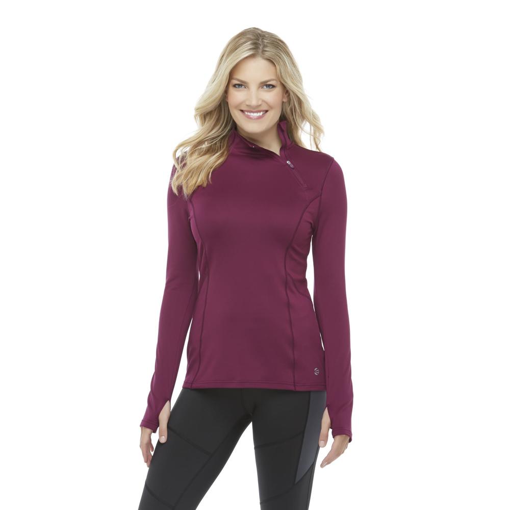Impact by Jillian Michaels Women's Asymmetrical QuarterZip Athletic Top