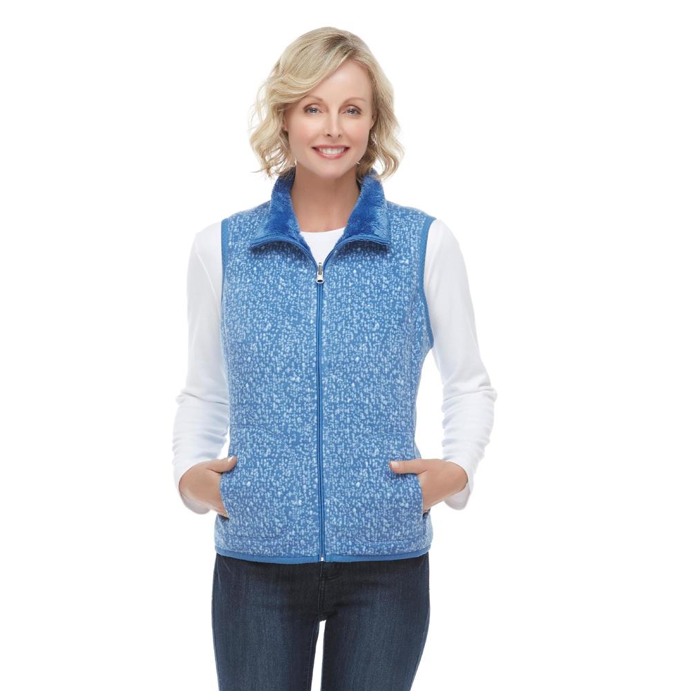 Laura Scott Women's Reversible Fleece Vest