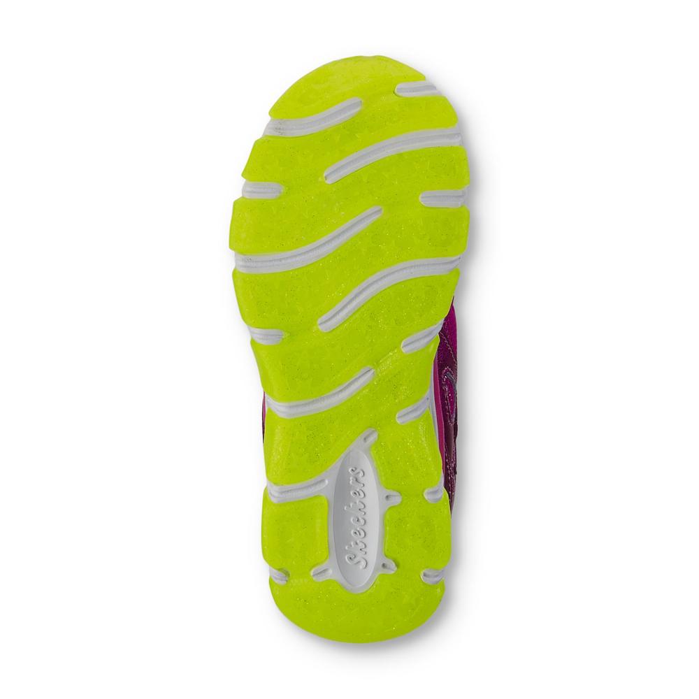 Skechers Girl's Dazzlez Pink/Yellow Athletic Shoe
