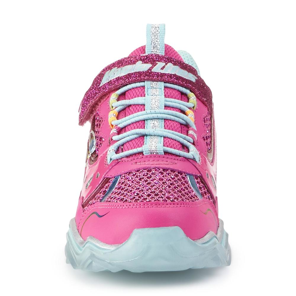 Skechers Girl's Kazam Pink Magic Lights Athletic Shoe
