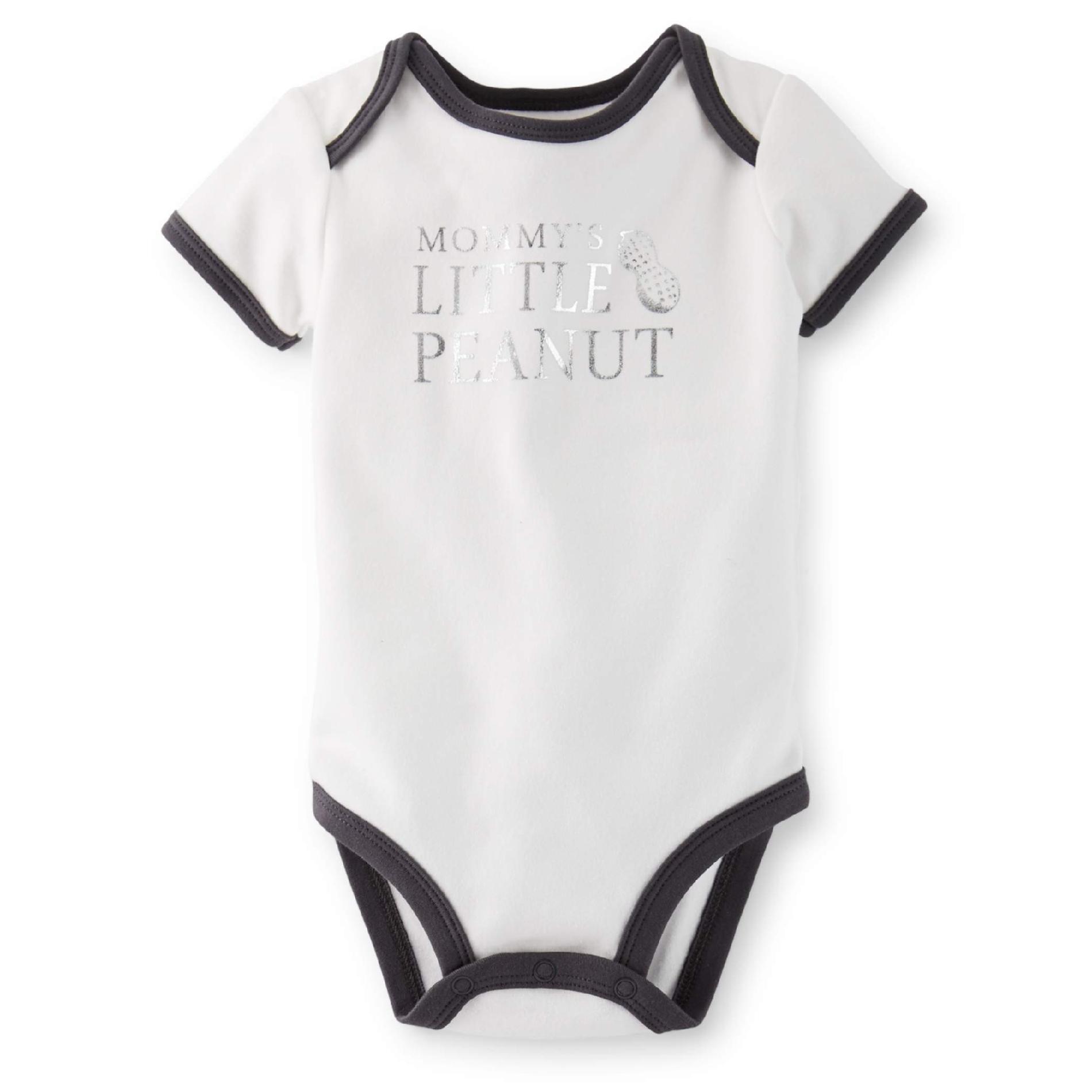 Carter's Newborn Boy's Short-Sleeve Bodysuit - Mommy's Little Peanut