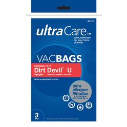 UltraCare UC45703-6 3-Pack Vacuum Bags - Dirt Devil U