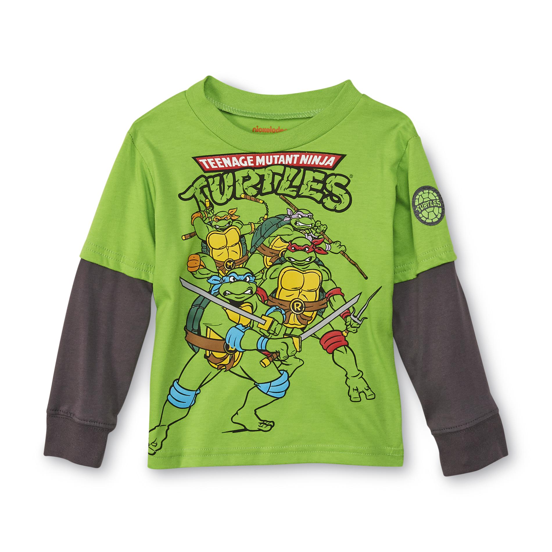 Nickelodeon Teenage Mutant Ninja Turtles Toddler Boy's Layered-Look T-Shirt